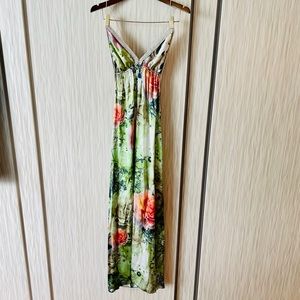 Baccio Couture Silk Rose Swarovski Long Dress